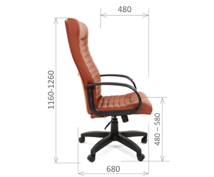 Кресло офисное для руководителя CHAIRMAN 480 LT