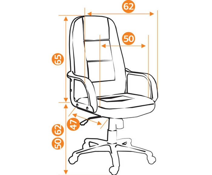 Кресло компьютерное для руководителя CH 747
