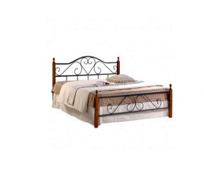 Кровать AT 815 деревянная с металлическим каркасом 
