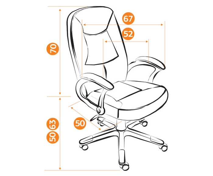 Кресло компьютерное для руководителя Компакт Compact